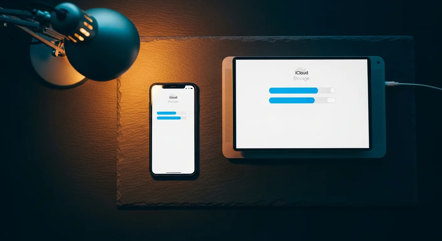 iPhone und MacBook zeigen iCloud-Speicher-Einstellungen